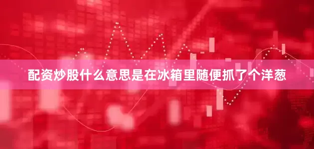 配资炒股什么意思是在冰箱里随便抓了个洋葱